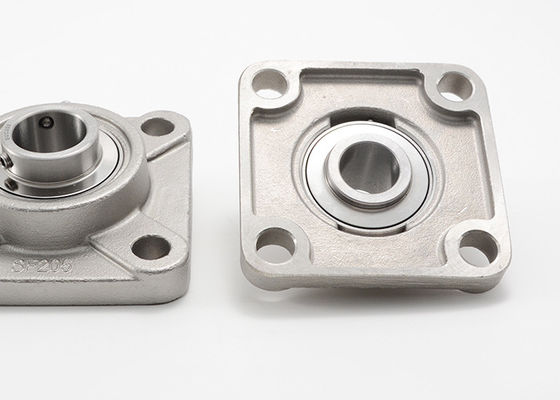 كتلة وسادة شفة مثبتة من الفولاذ المقاوم للصدأ قابلة للتشحيم 4 ثقوب تحمل الإسكان SUCFX05