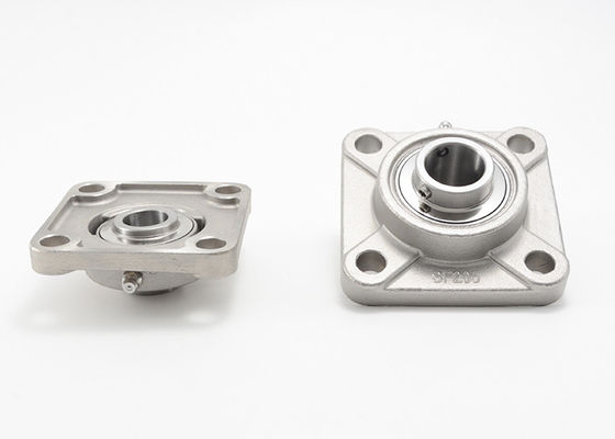 كتلة وسادة شفة مثبتة من الفولاذ المقاوم للصدأ قابلة للتشحيم 4 ثقوب تحمل الإسكان SUCFX05